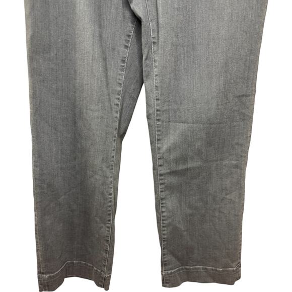 Denim & Co. Signature Regular Black Perfect Flex Trouser Jean Dark Grey Wash 18 - Picture 3 of 13